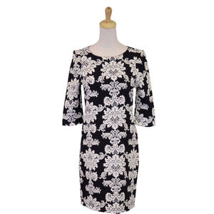Everly Off White and Black Dress RS 51